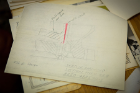 A sketch from Mollendorf’s 1966 summer job at Bell Aerosystems. The drawing deals with welding, a process that he sought to improve as part of his work at Bell. Photo: Douglas Levere