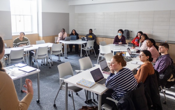 ELP students in class at Foster Hall.