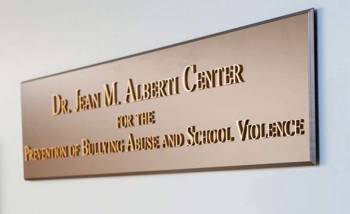 Alberti Bullying Center sign. 