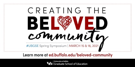 Creating the Beloved Community spring symposium advertisement. 