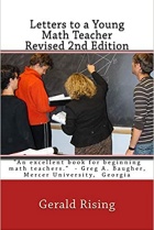 “Letters to a Young Math Teacher - Revised 2nd Edition” book cover. 