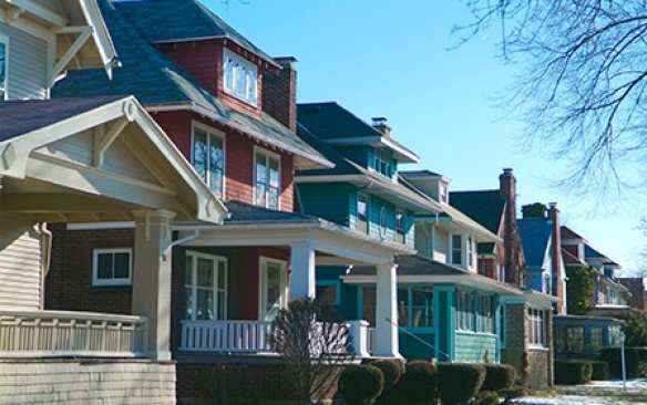 Homes in the University Heights Neighborhood Photograph: Douglas Levere. 