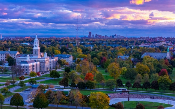 Aerial of UB's South Campus. 