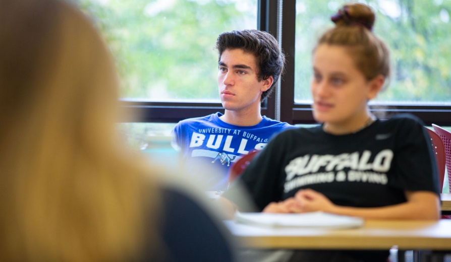 Students in class. 