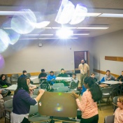 School aged children participate in the Gifted Math Program in Baldy and Clemens Hall in January 2020. Photographer: Douglas Levere. 