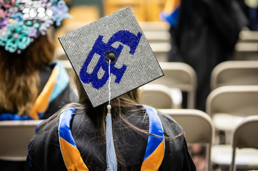 Graduates in the Graduate School of Education (GSE) prepare for their commencement ceremony at the Center for the Arts in May 2024. Photographer: Meredith Forrest Kulwicki. 