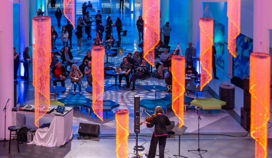The UB Center for the Arts hosts the Art in the Open event in October 2024. The event features performances from dance, theater, and music students, as well as open studios in the art and media studies department. \r\rPhotographer: Douglas Levere. 