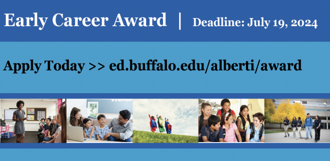 Alberti Center Early Career Award banner. 