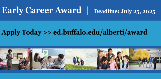 Alberti Center Early Career Award banner. 