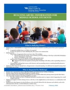 Thumbnail of fact sheet: Info. for Middle School Students. 