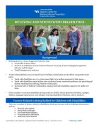 Thumbnail of fact sheet: Bullying and Youth with Disabilities. 