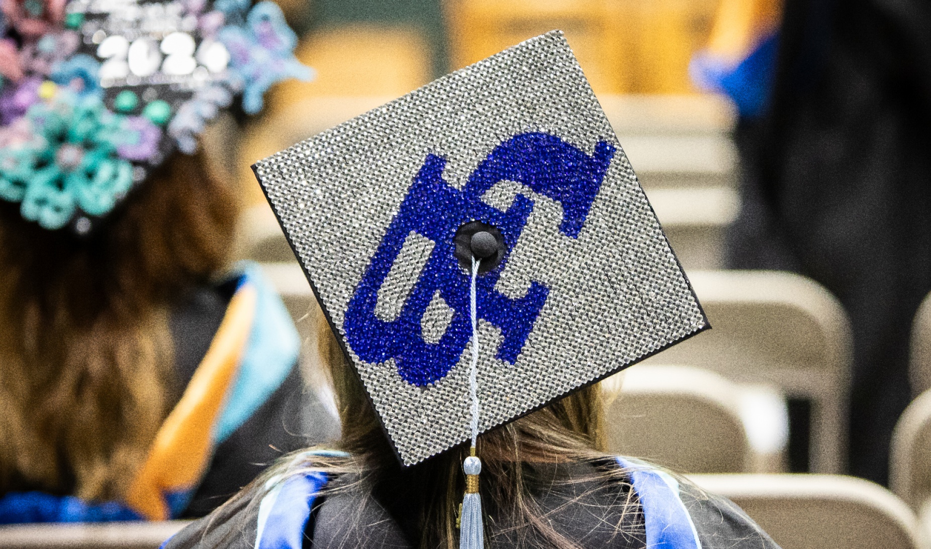 Sparkly UB commencement cap. 