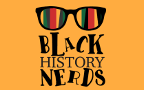 Black History Nerds Saturday School branding. 