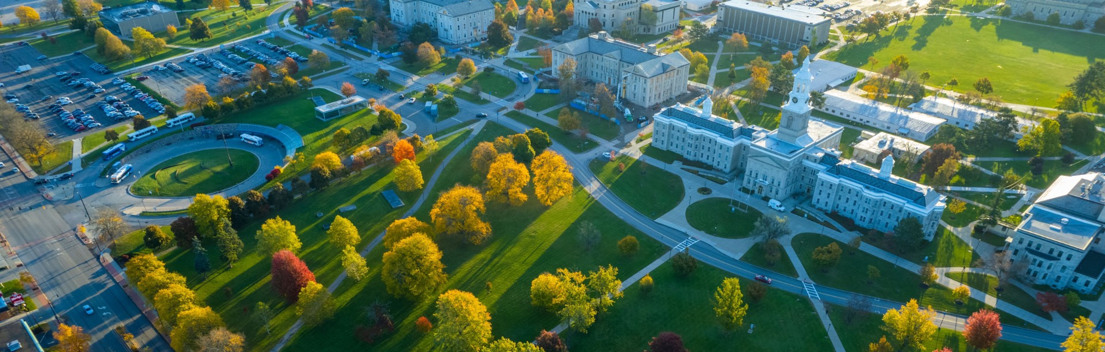 Aerial image of UB's South Campus. 