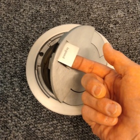 Zoom image: Floorbox for wired connections. 