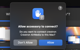 Zoom image: Click to &ldquo;Allow&rdquo; the device to connect to your computer. 