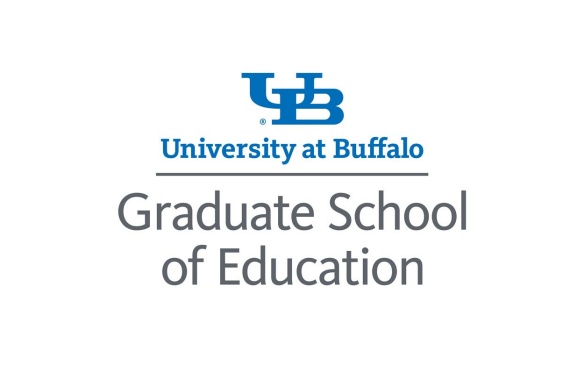 UB Graduate School of Education stacked logo. 