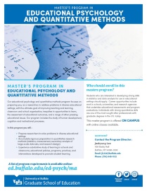 Educational Psychology and Quantitative Methods program sheet icon. 