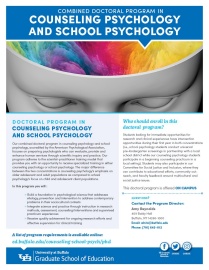 Counseling Pyschology and School Psychology program sheet icon. 