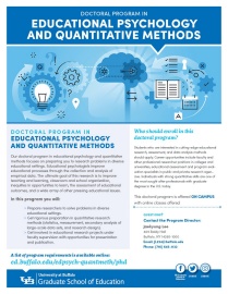 Educational Pyschology and Quantitative Methods program sheet icon. 