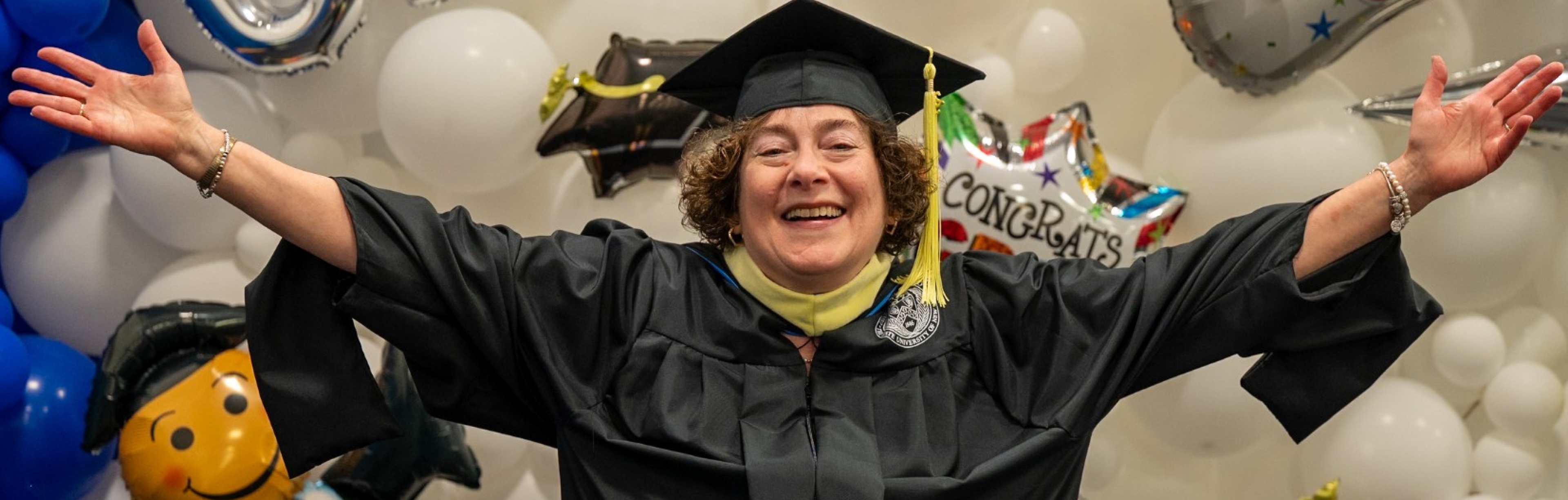 Candid photo of graduates. 