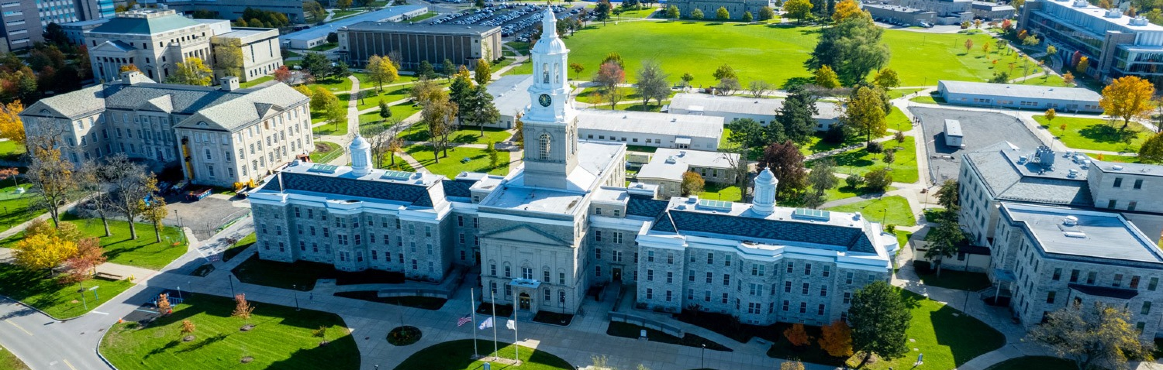 Aerial view of UB's south campus. 