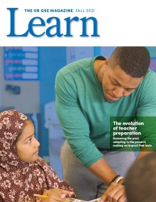 Cover of Fall 2021 issue of Learn magazine. 