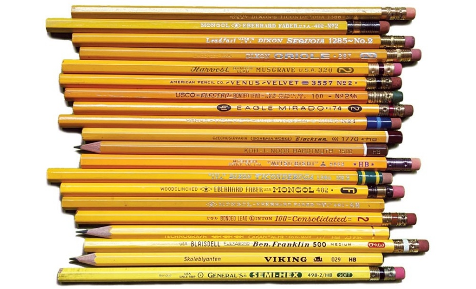 Photo of a collection of pencils. 