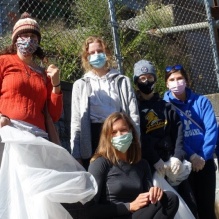 Schindel’s elementary school methods graduate class analyzes plastic waste along Buffalo’s Scajaquada Creek.