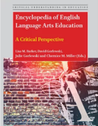 "Encyclopedia of English Language Arts Education: A Critical Perspective" book cover artwork. 