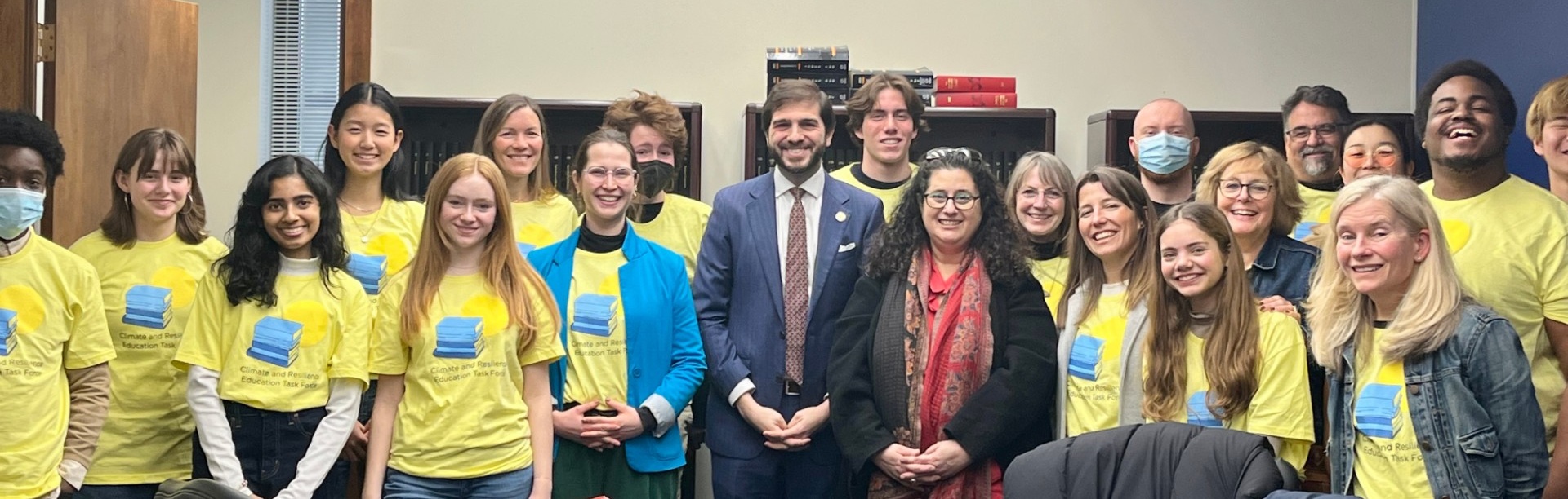 On Jan. 30, 2024, Alexa Schindel and other members of the Climate Education Task Force met with Senator Andrew Gounardes in Albany to support a climate education bill. 