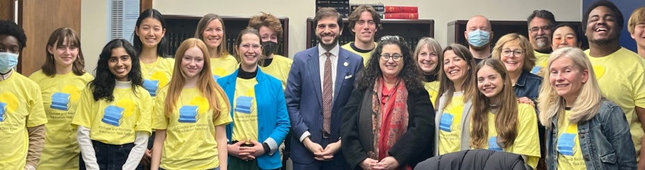 On Jan. 30, 2024, Alexa Schindel and other members of the Climate Education Task Force met with Senator Andrew Gounardes in Albany to support a climate education bill. 