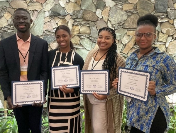 Zoom image: Jayda Holmes, Kingsley Arthur, Phoenix McClinton and Sunettee Sharpe.