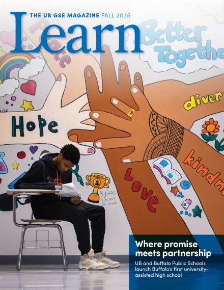 Cover of the fall 2025 Learn magazine. 