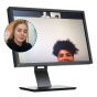 Zoom meeting on a monitor. 
