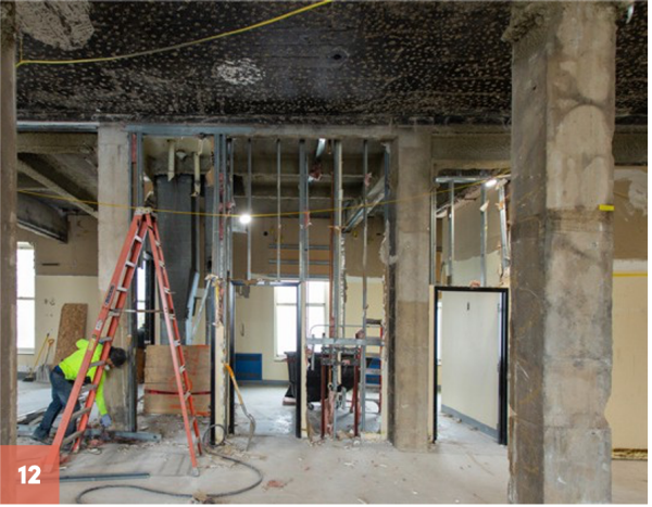Zoom image: 12. Interior construction in January 2023. 