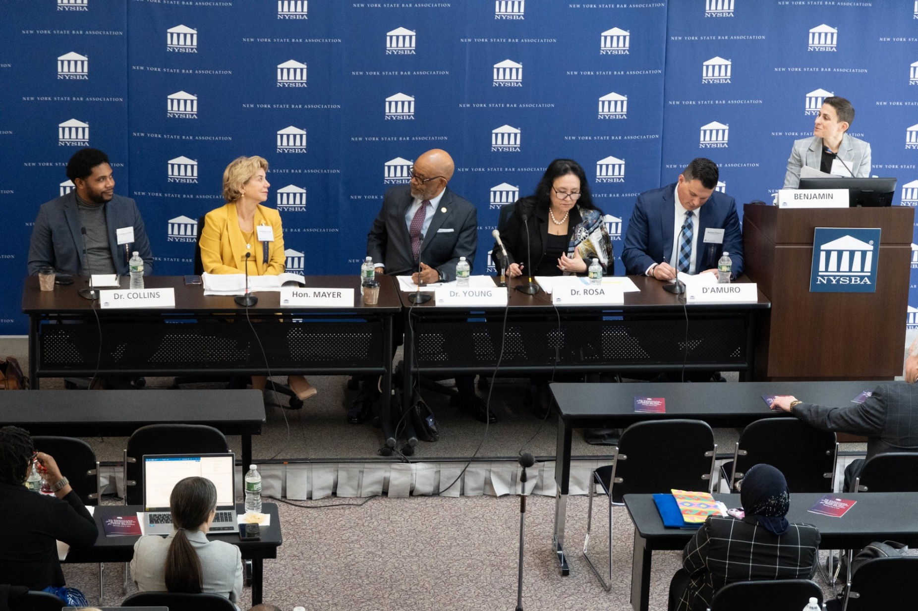 Nicholas D&rsquo;Amuro on a panel with other colleagues. 
