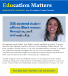 Thumnail image of the May issue of the Education Matters monthly newsletter for the Graduate School of Education at the University at Buffalo. 