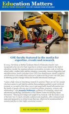Thumnail image of the October Education Matters e-newsletter. 