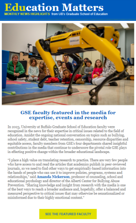 Thumnail image of the October Education Matters e-newsletter. 