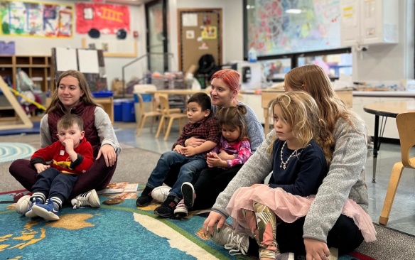 Students in the Eraly Childhood Research Center. 