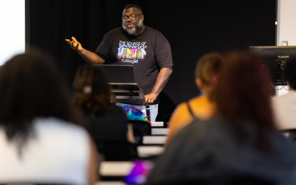 Teaching Black History conference presentation by Lagarrett King. 