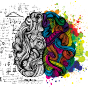 Illustration of a left brain and right brain concept. 