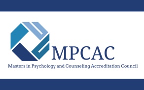 Masters in Psychology and Counseling Accreditation Council logo. 