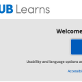 Screenshot of UBLearns homepage. 