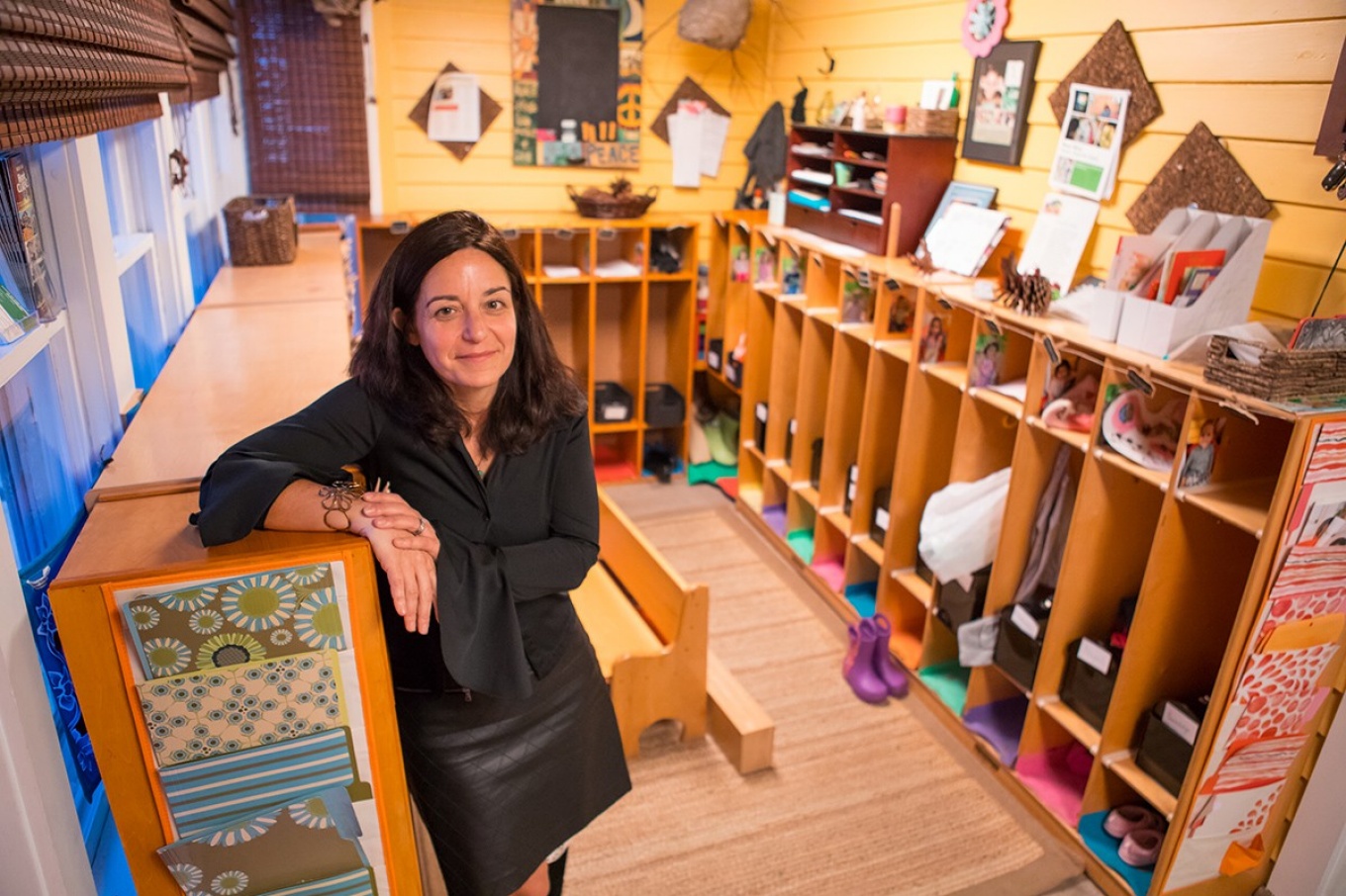 Portrait of Anna Liuzzo in her school classroom. 