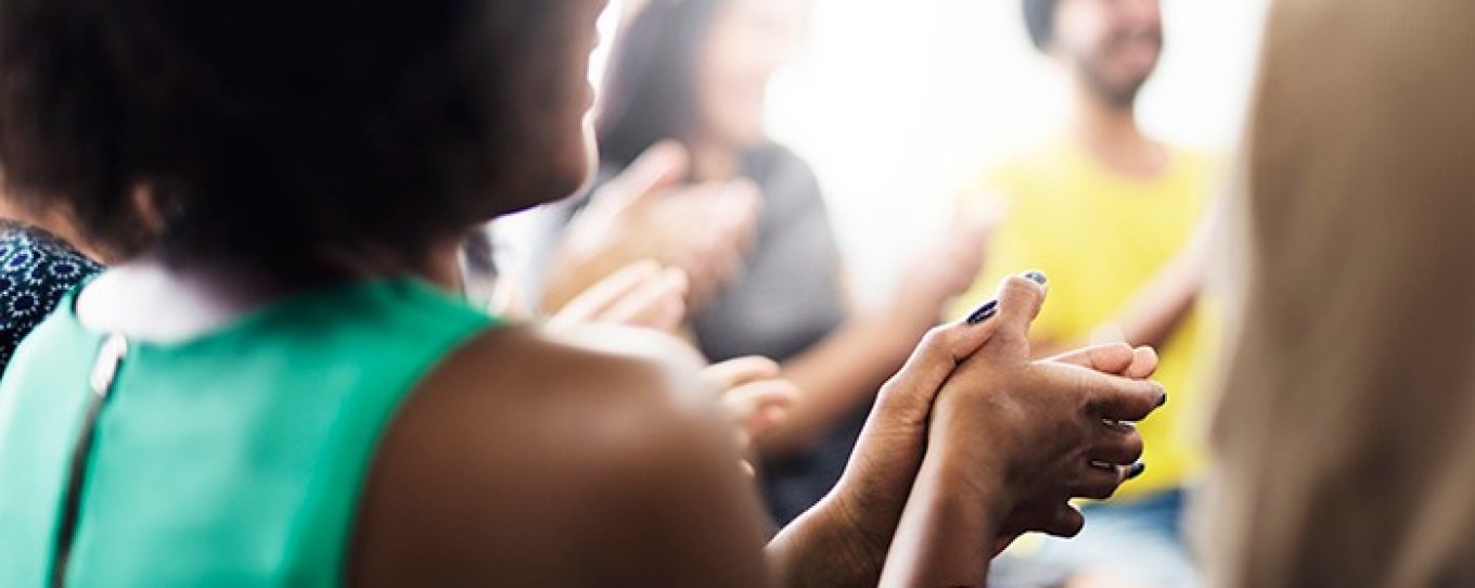 Ethnically diverse group meeting. 