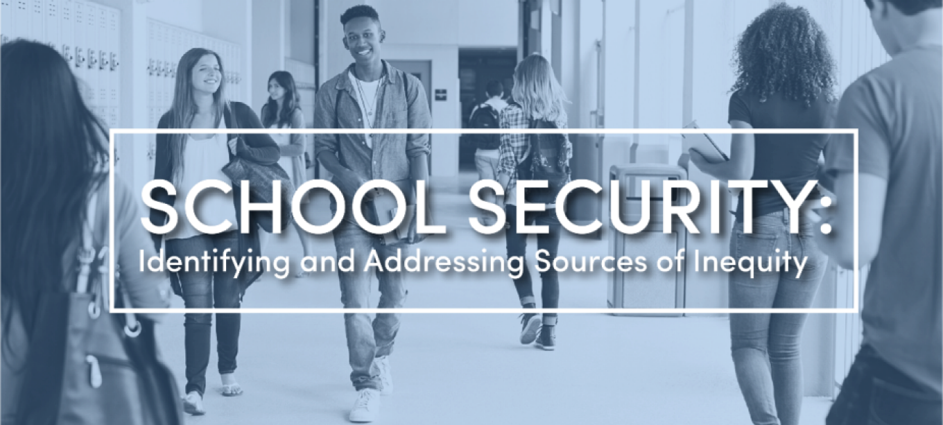 Image of students walking down a school hallway. 