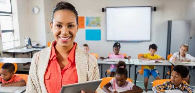 Portrait of Anna Liuzzo in her school classroom.