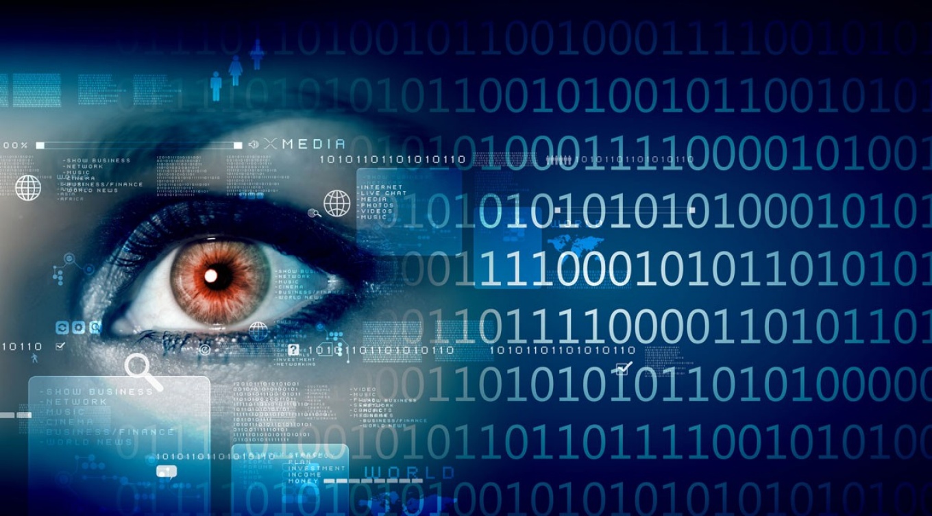 Conceptual image of data science 1's and 0's. 